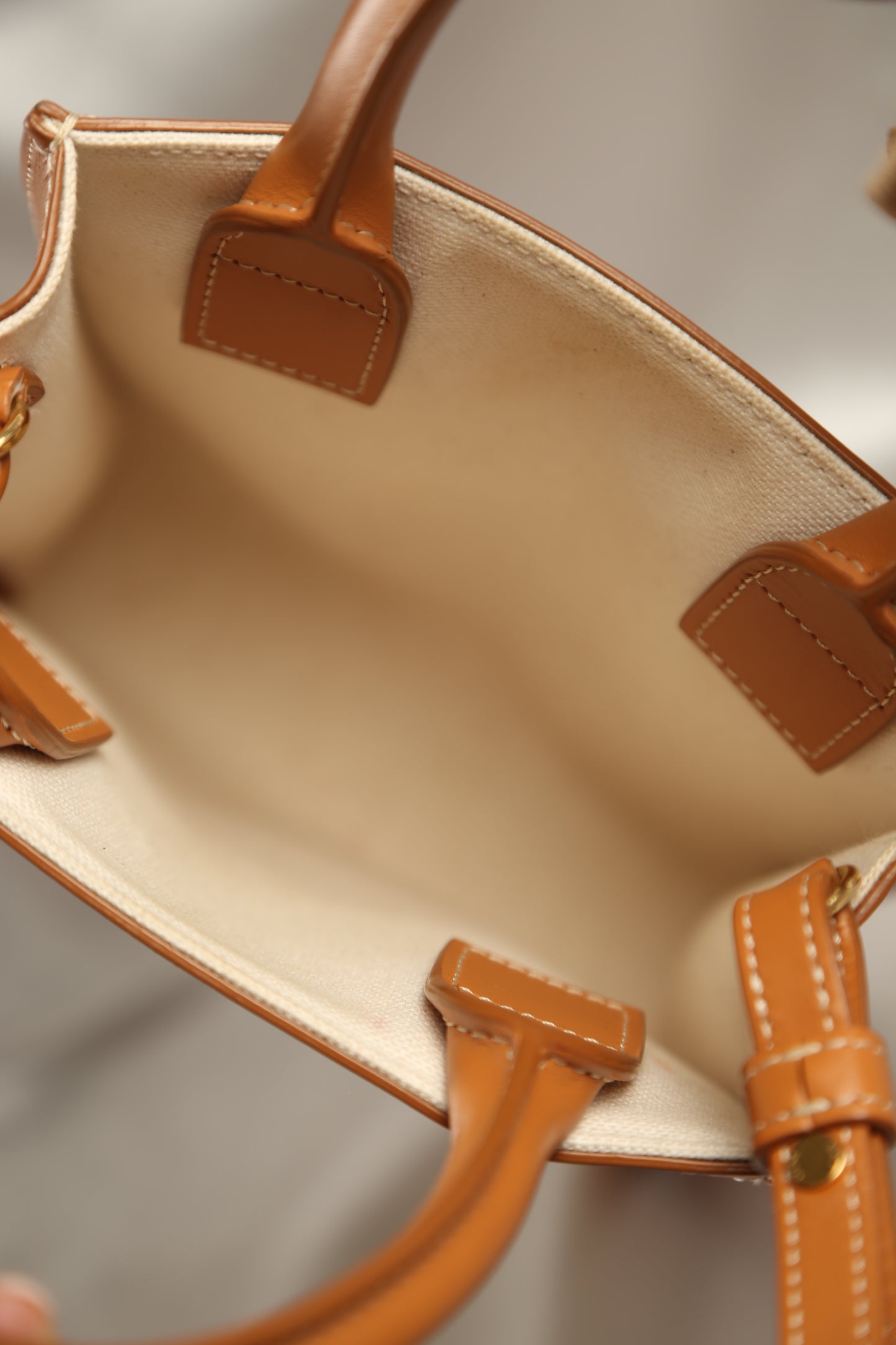 CELINE Canvas Crossbody Bag