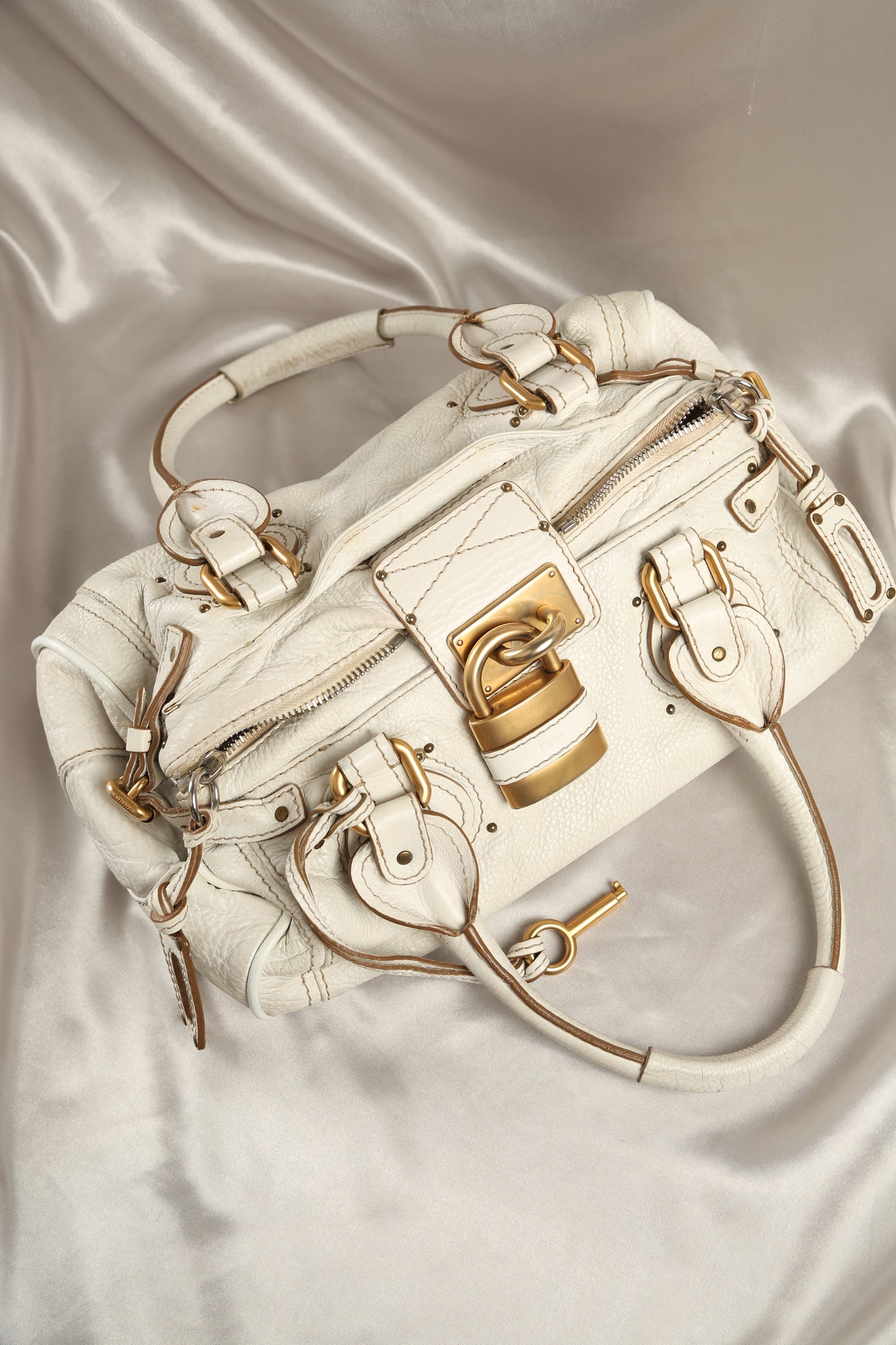 CHLOE Paddington Shoulder Bag White
