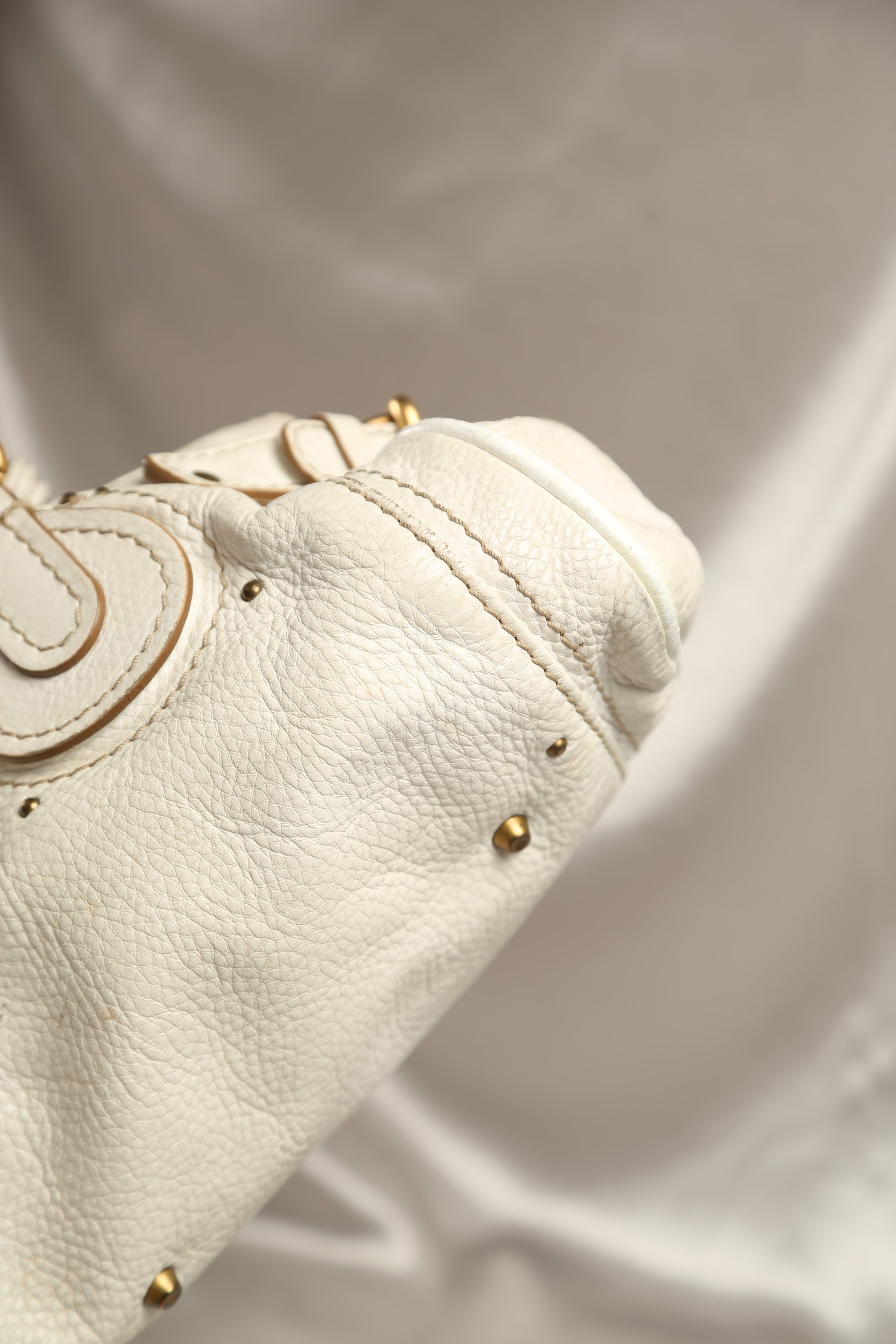 CHLOE Paddington Shoulder Bag White – Vintylux