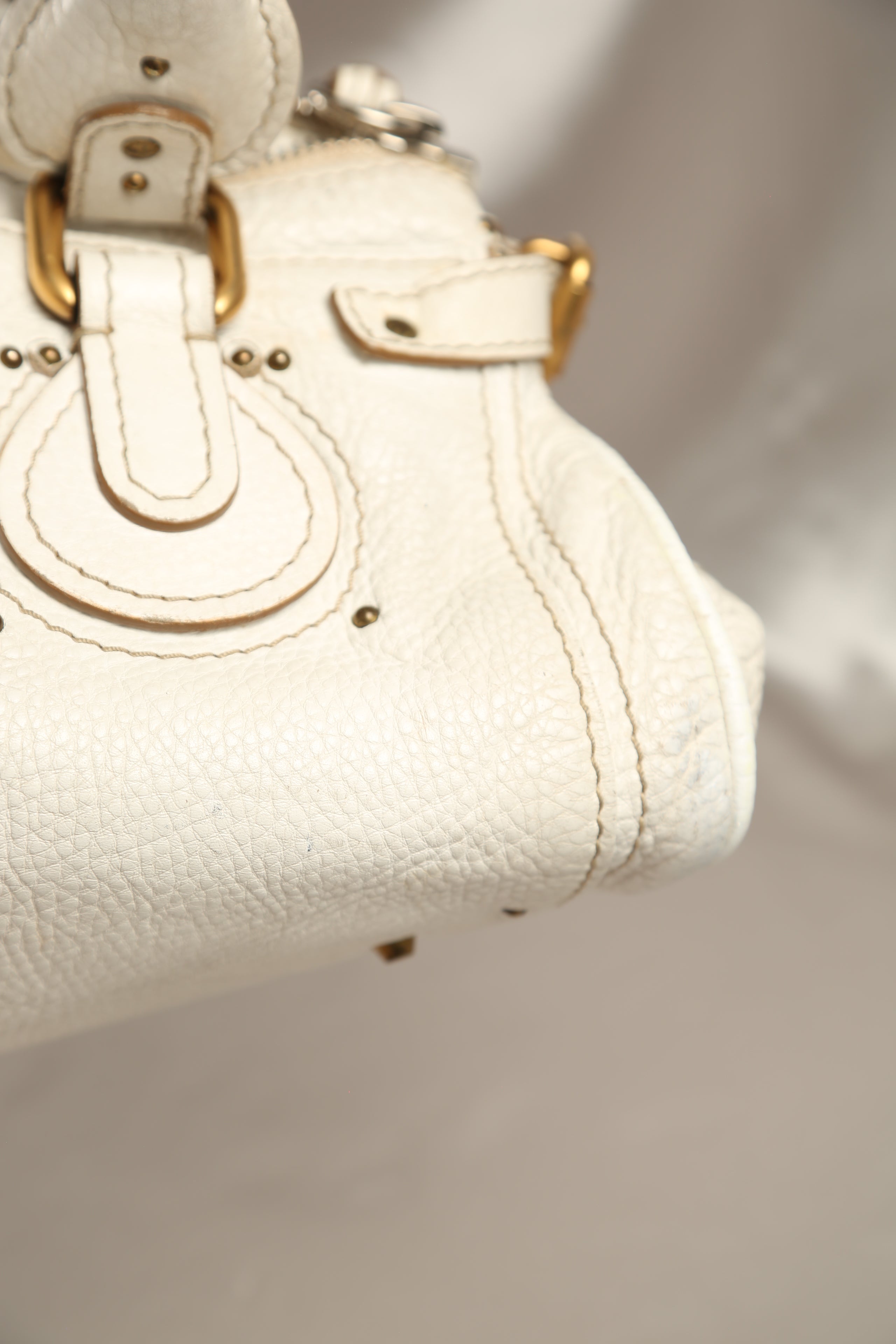 CHLOE Paddington Shoulder Bag White – Vintylux