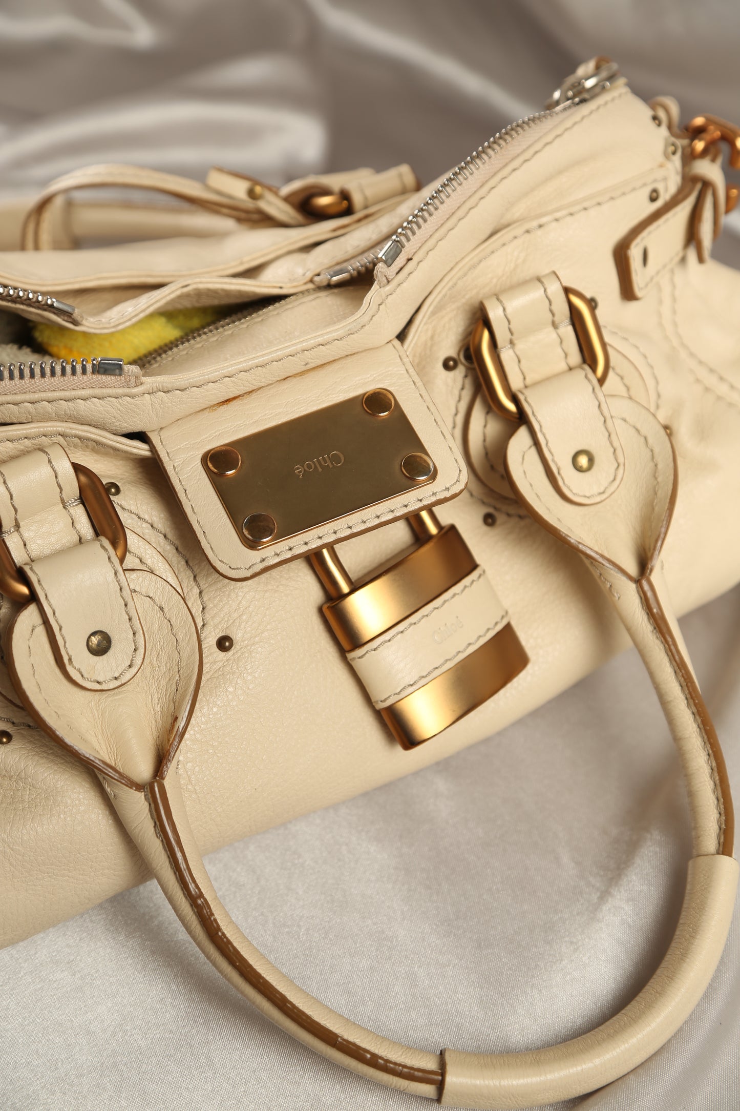 CHLOE Paddington Shoulder Bag Cream