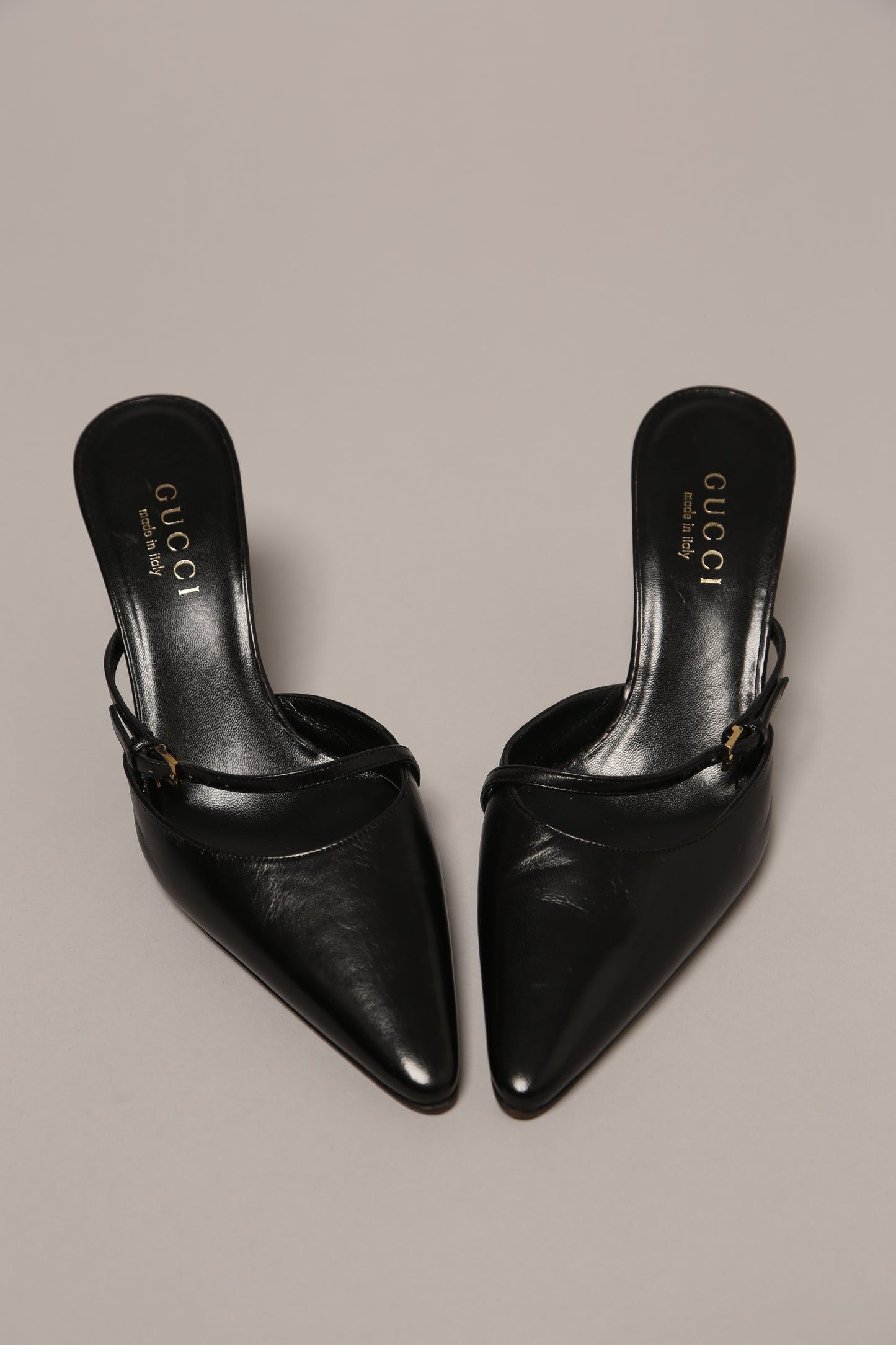 Rare GUCCI Mules Black