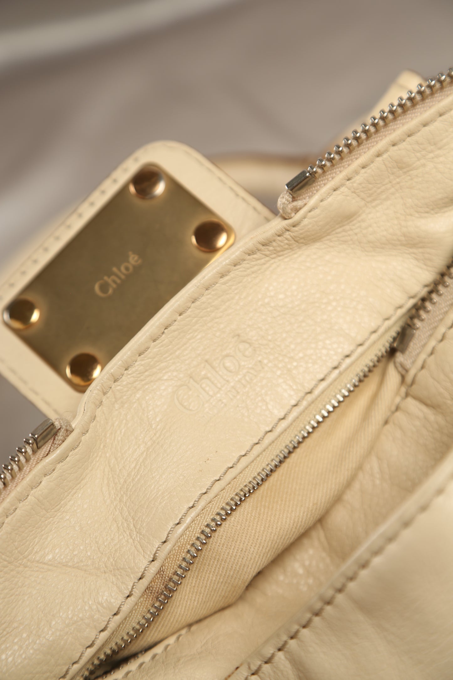 CHLOE Paddington Shoulder Bag Cream