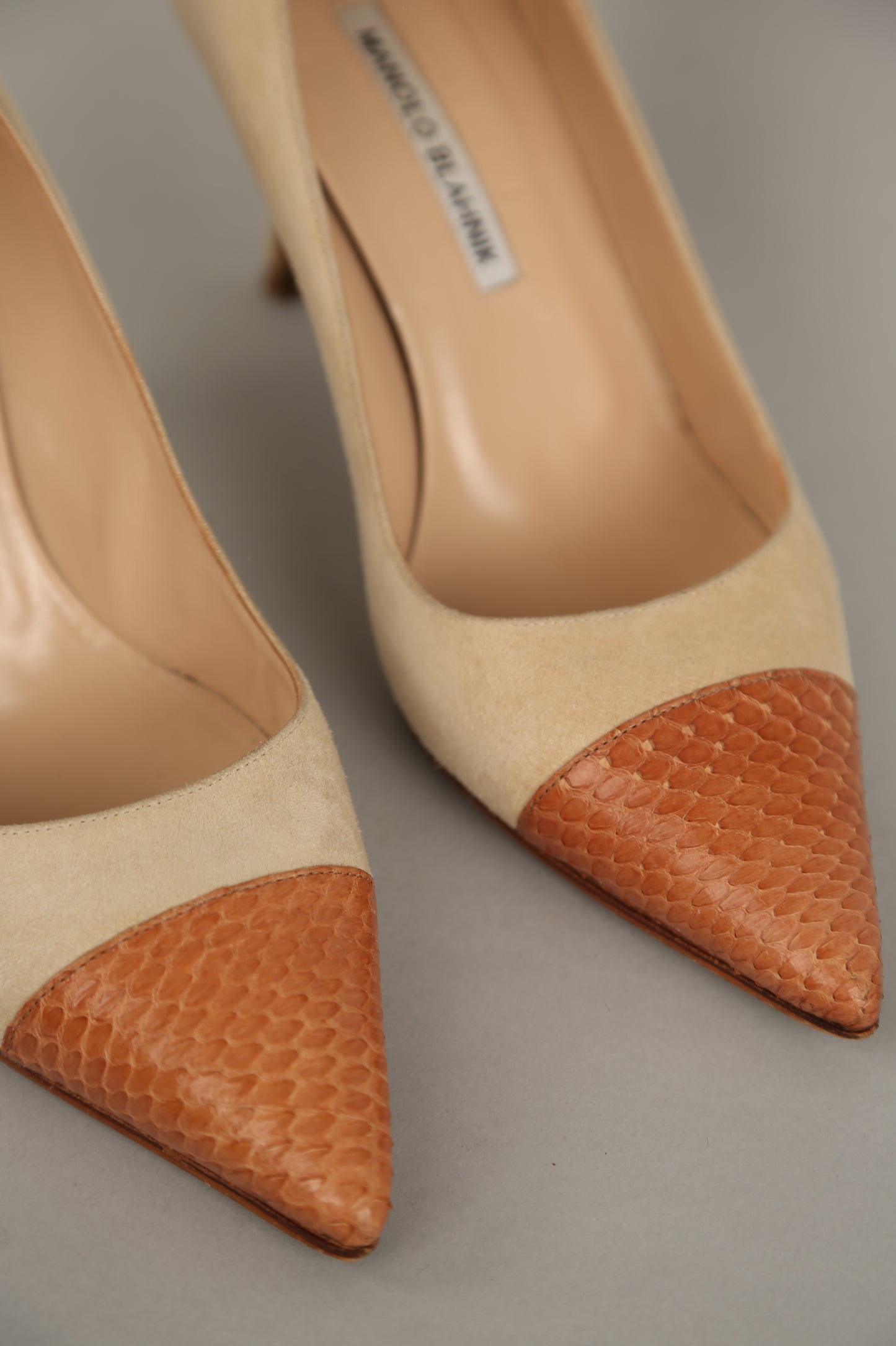 Rare MANOLO BLAHNIK Suede Heels