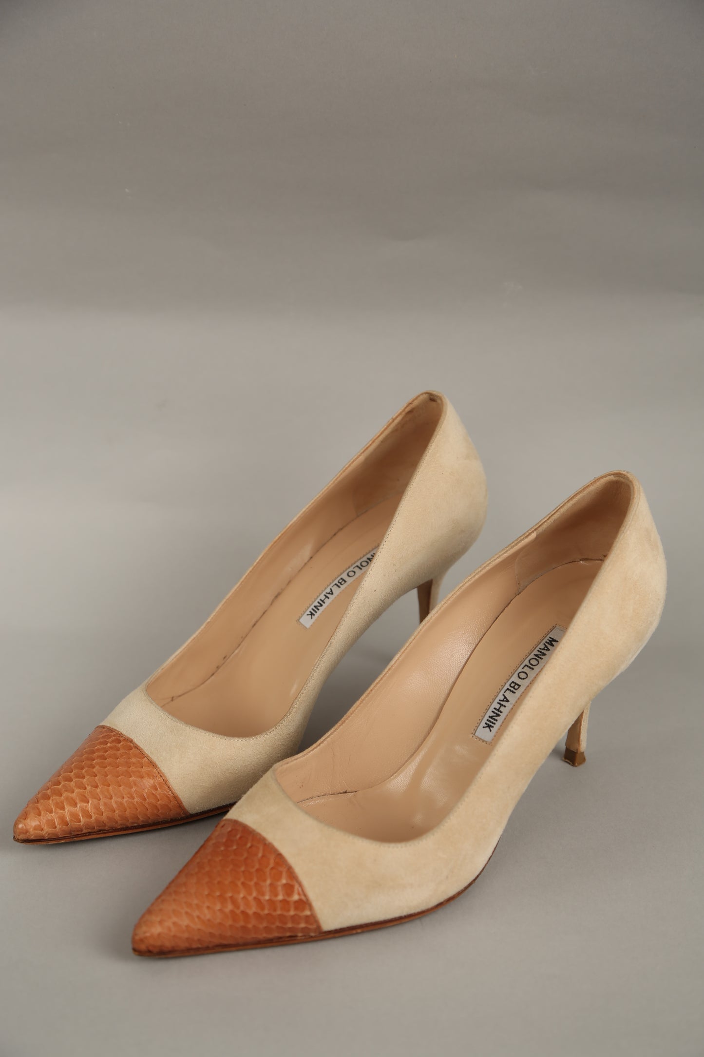 Rare MANOLO BLAHNIK Suede Heels