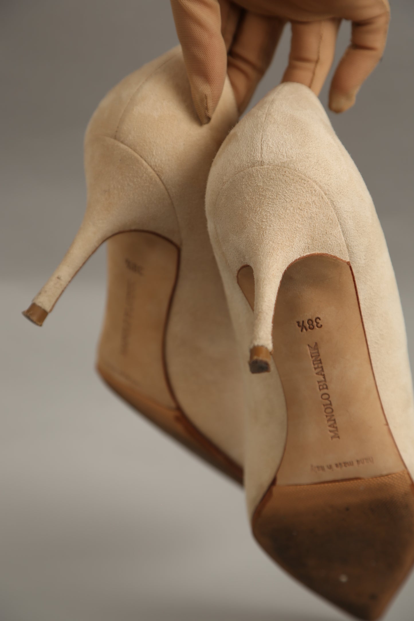 Rare MANOLO BLAHNIK Suede Heels