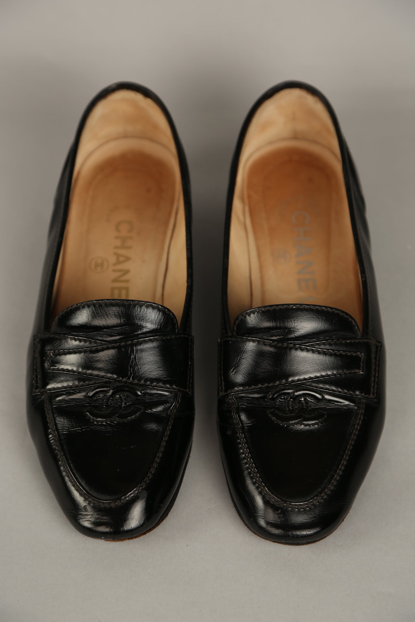 CHANEL CC Loafer Patent Leather