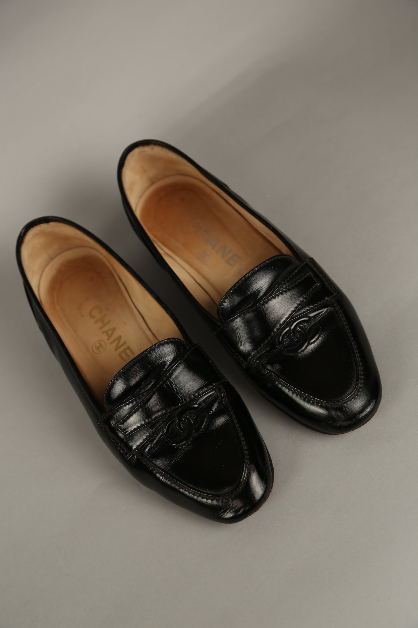 CHANEL CC Loafer Patent Leather
