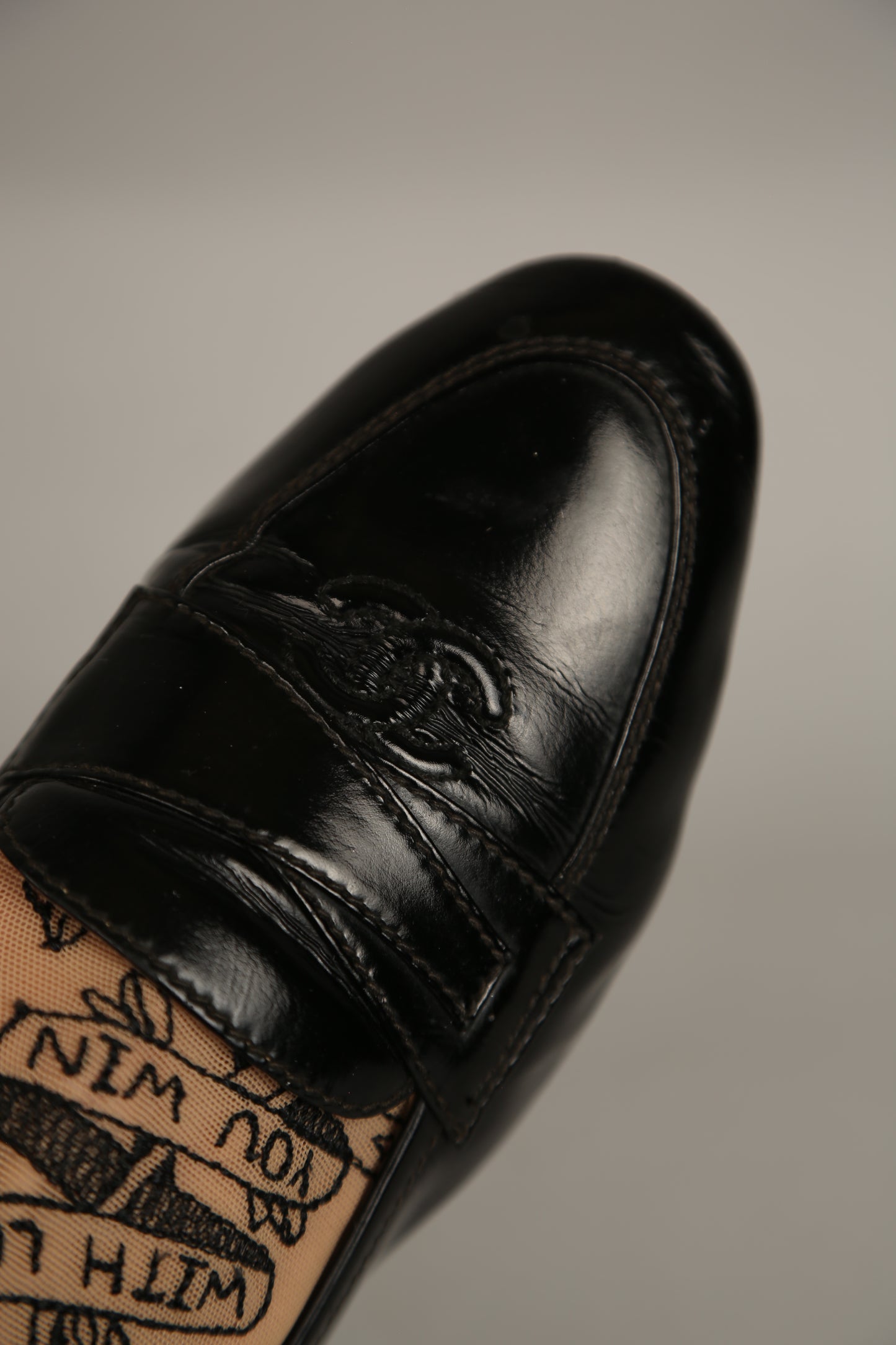 CHANEL CC Loafer Patent Leather