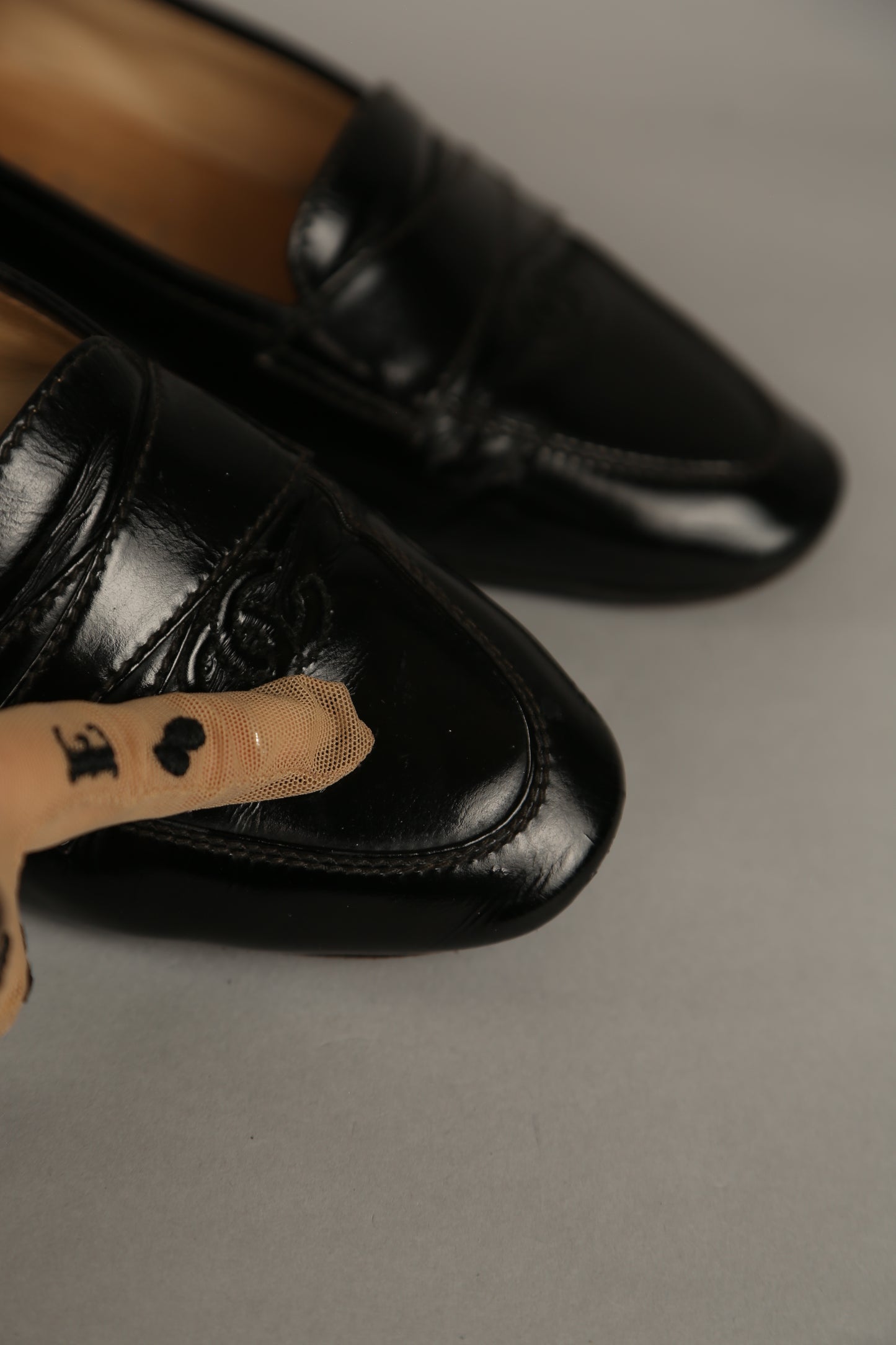 CHANEL CC Loafer Patent Leather