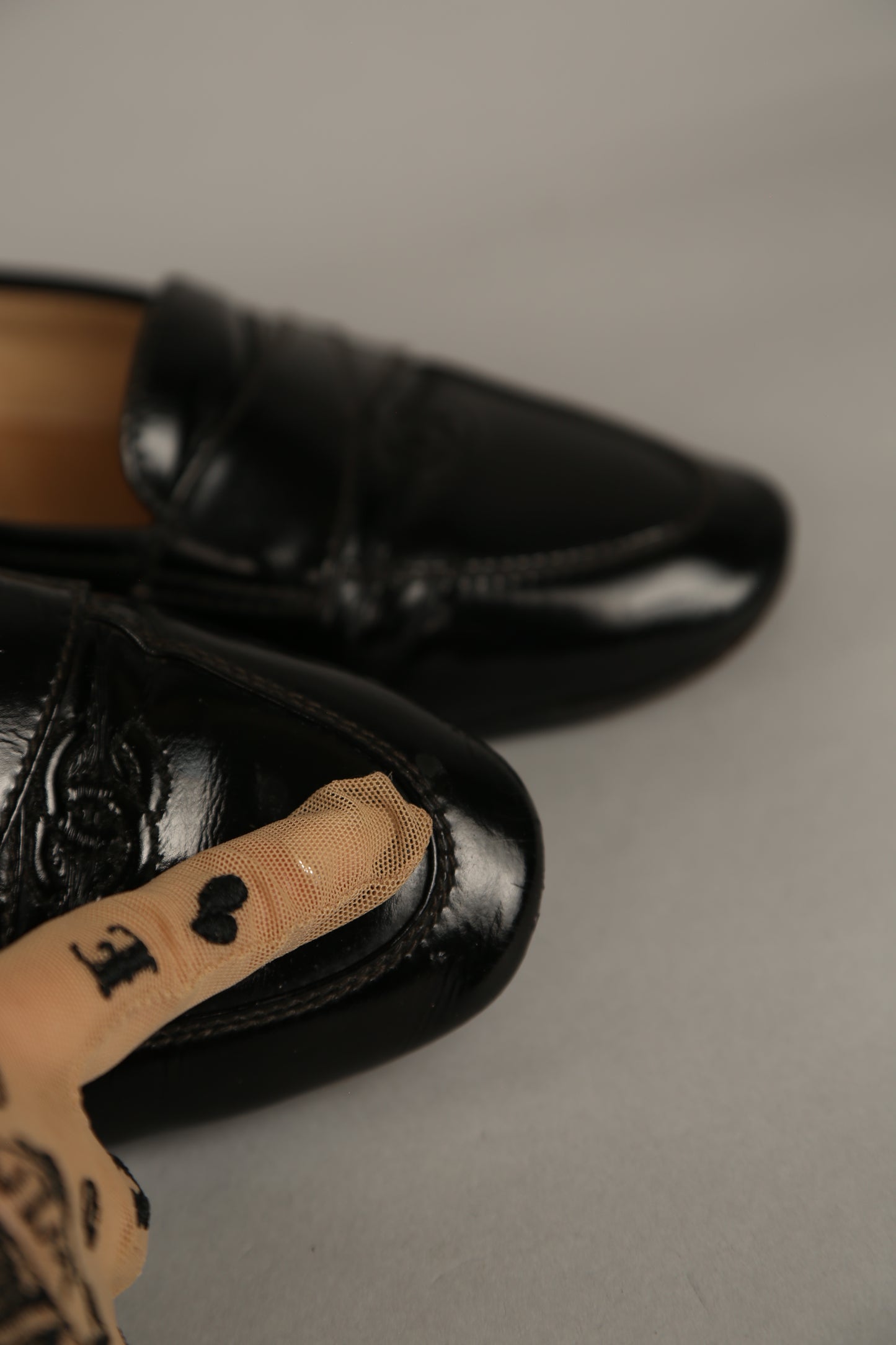 CHANEL CC Loafer Patent Leather