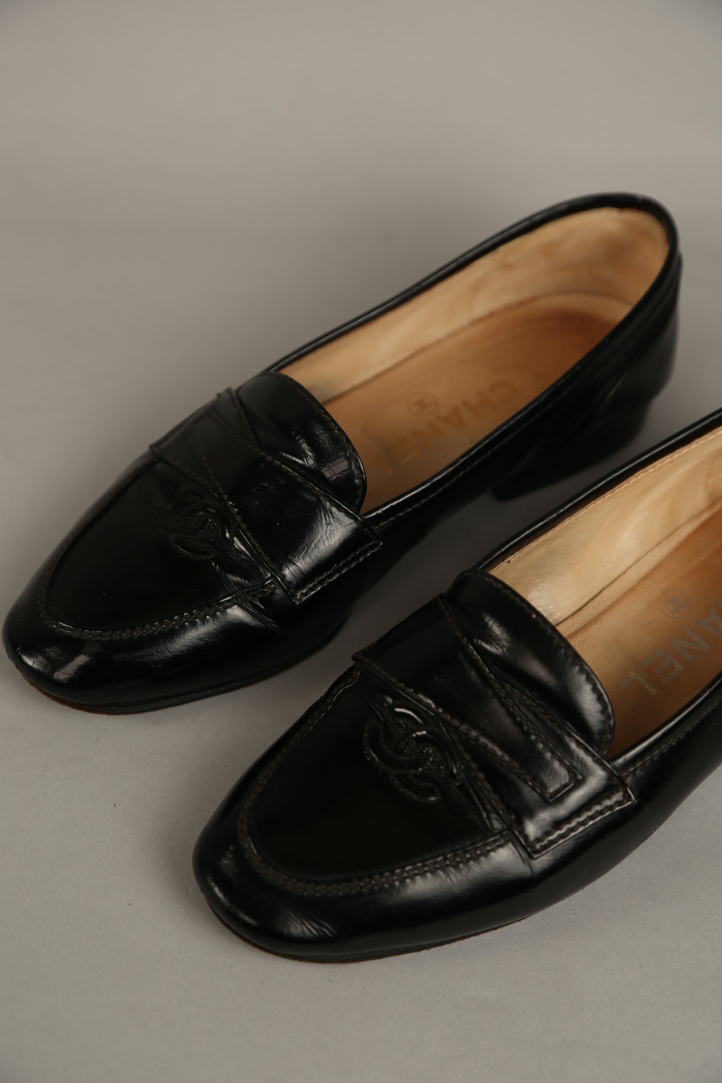CHANEL CC Loafer Patent Leather