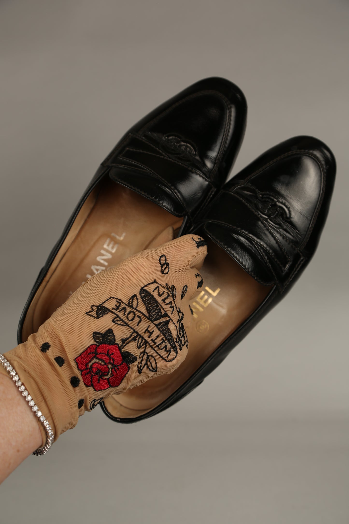 CHANEL CC Loafer Patent Leather