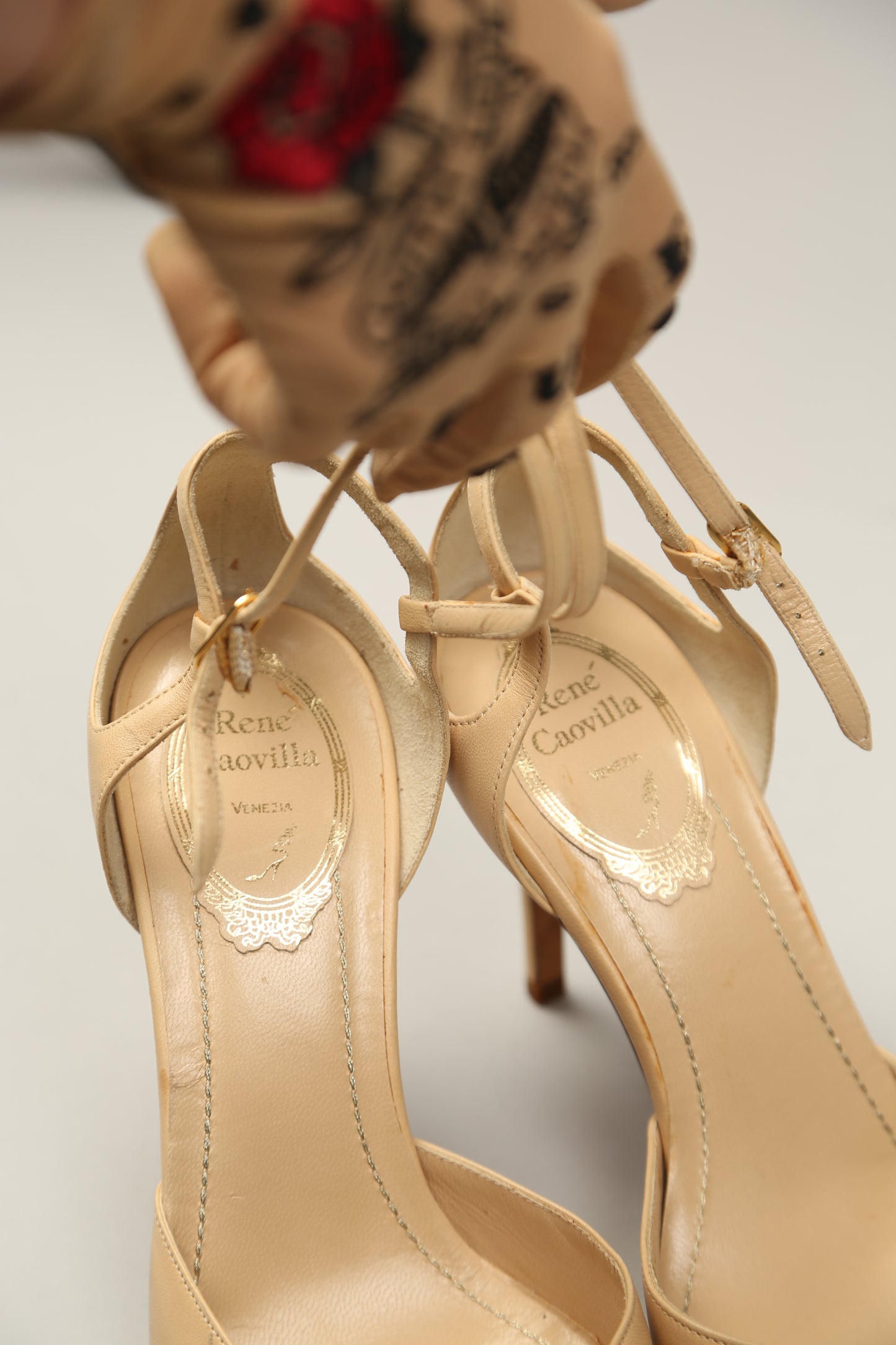 RENE CAOVILLA Nude Heels