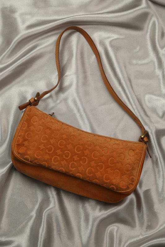 CELINE Suede Shoulder Bag