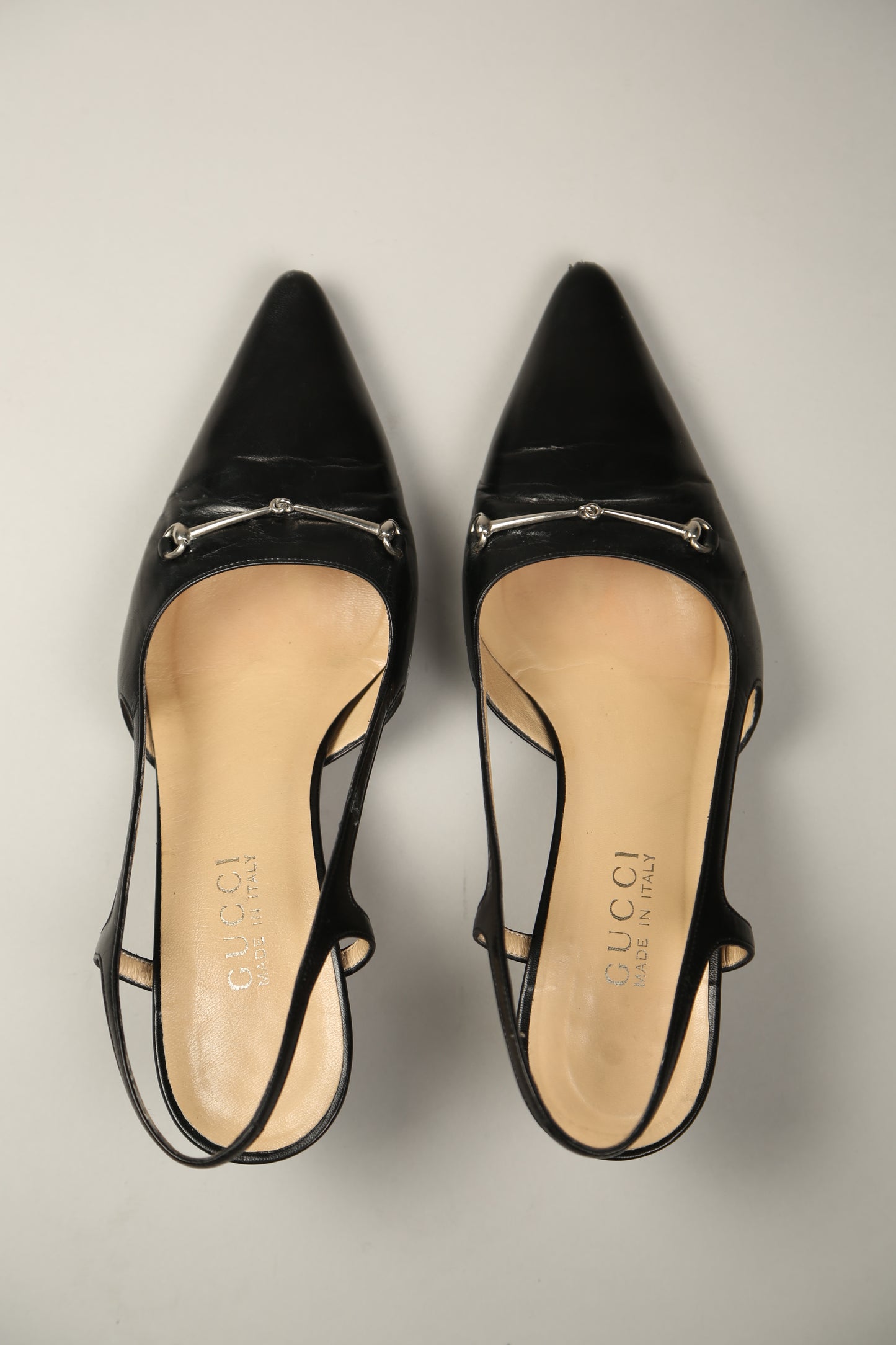 GUCCI Black Slingbacks