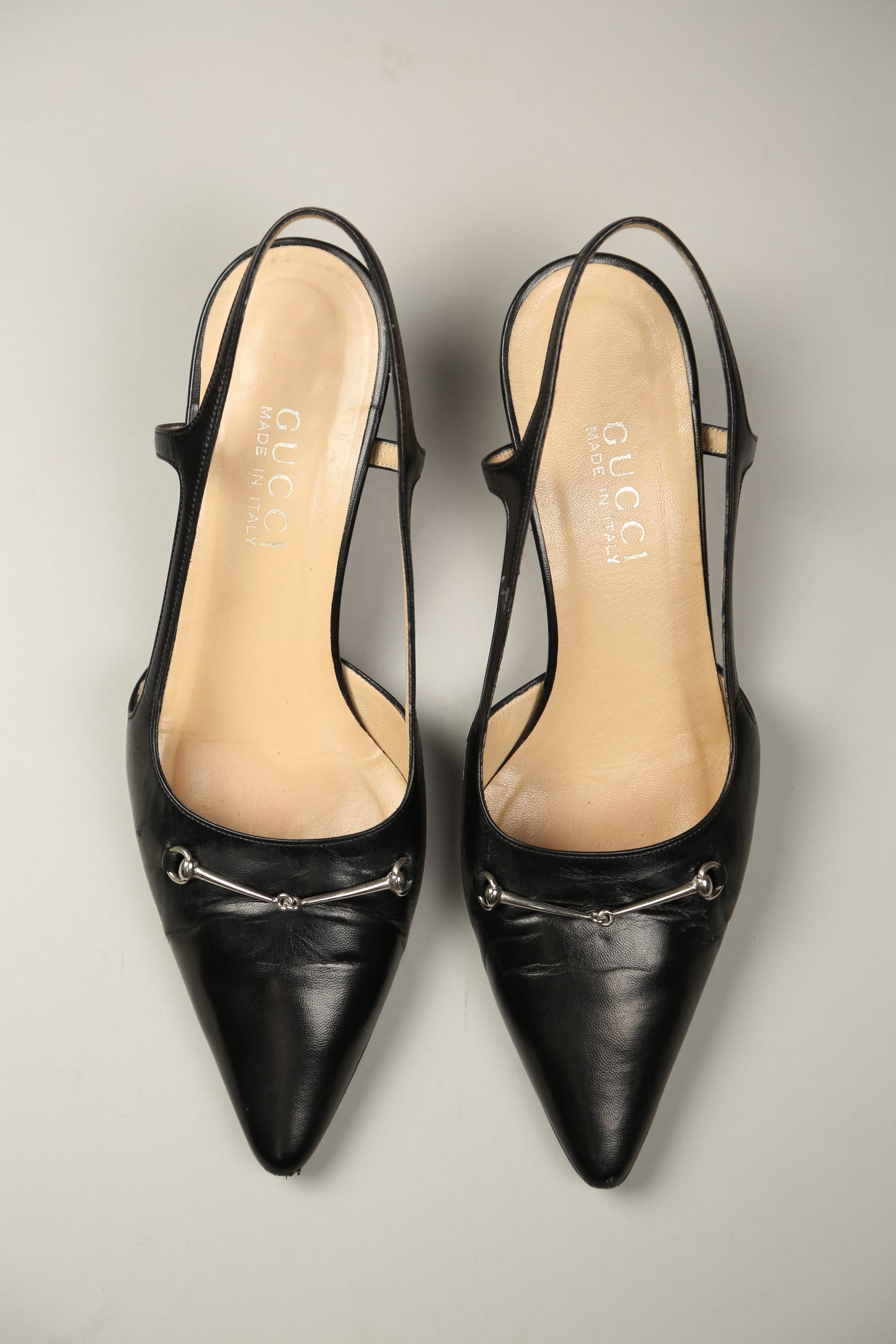 GUCCI Black Slingbacks