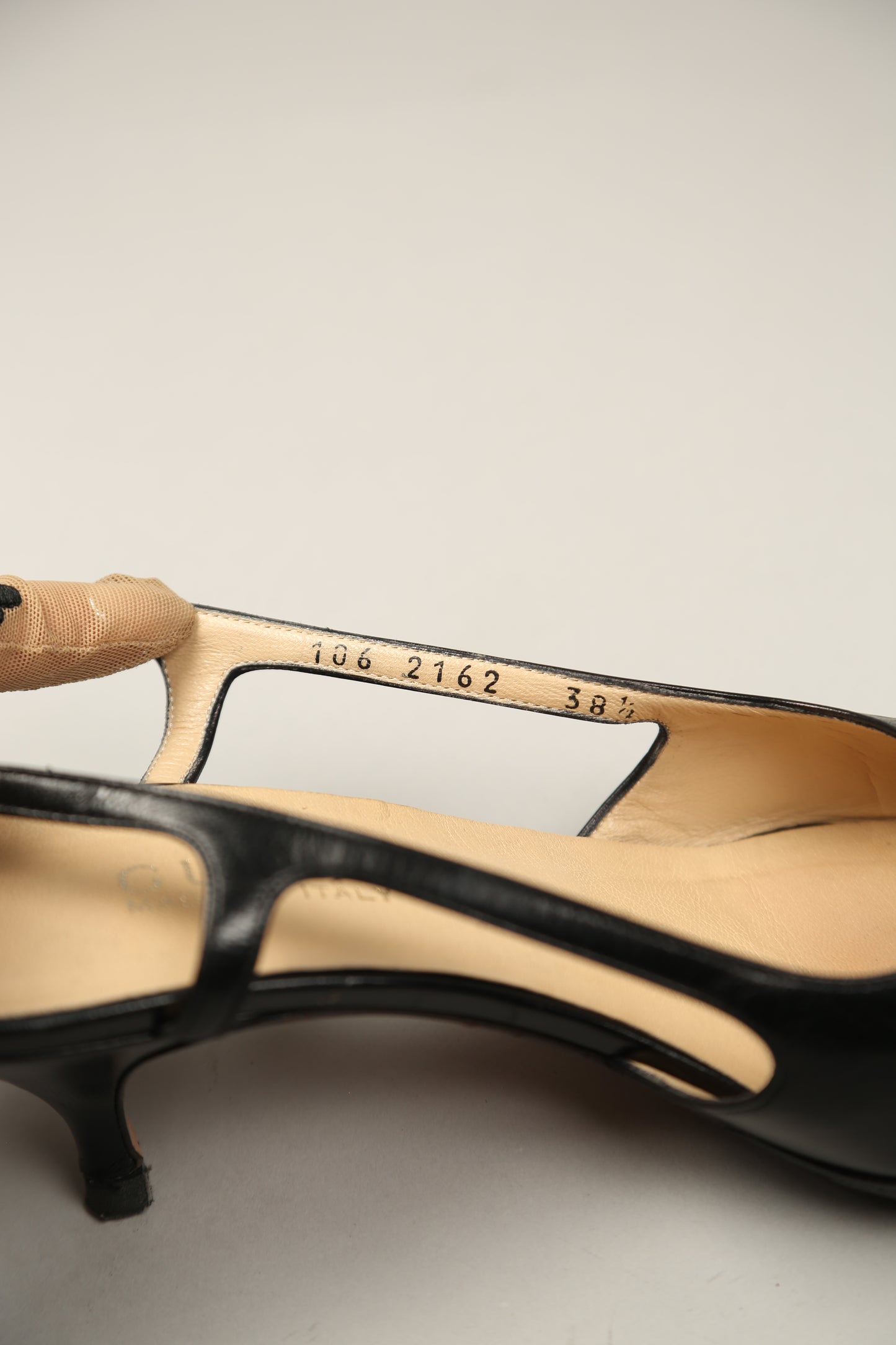 GUCCI Black Slingbacks
