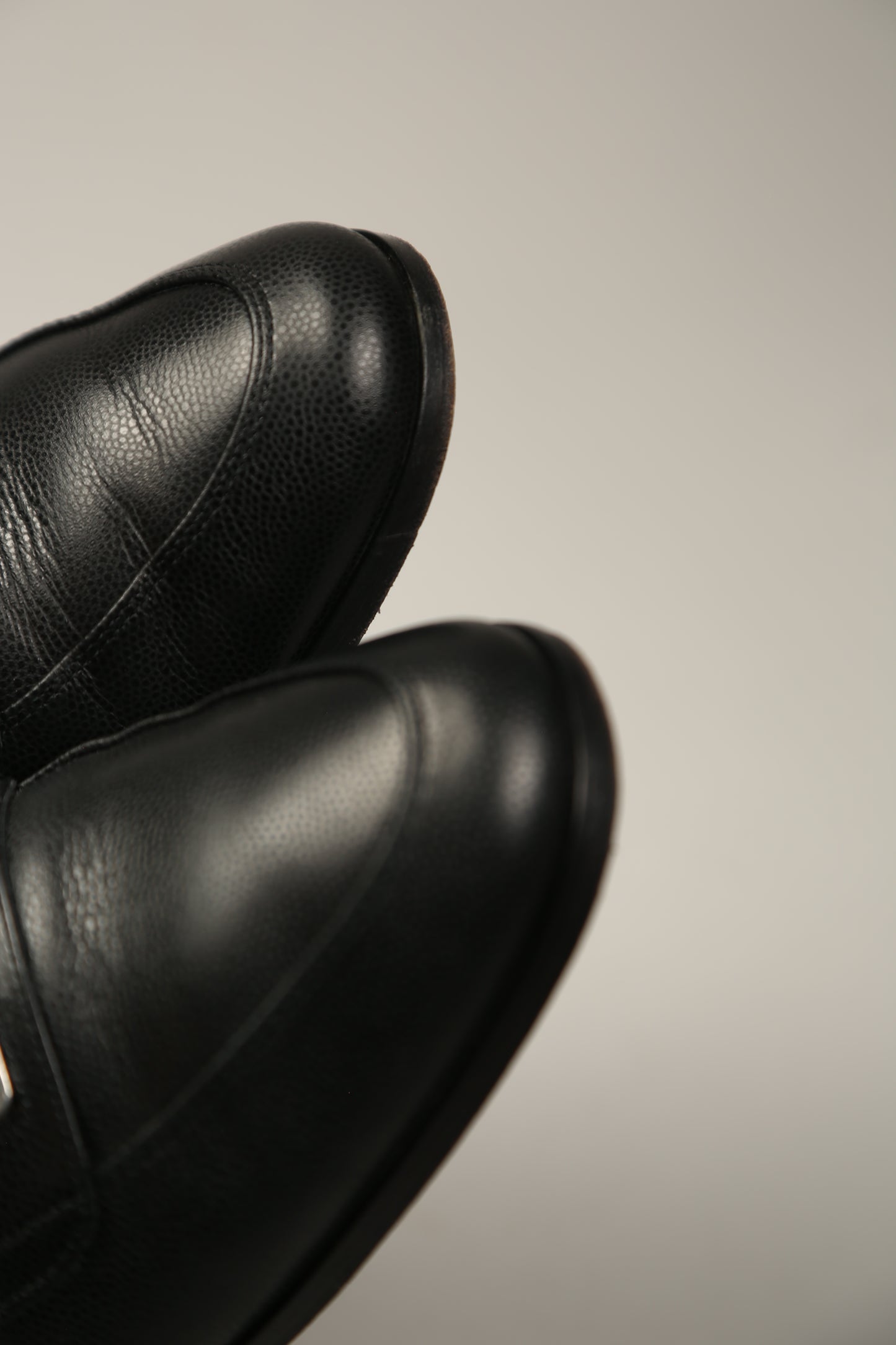 CHANEL Black Caviar Leather Loafer