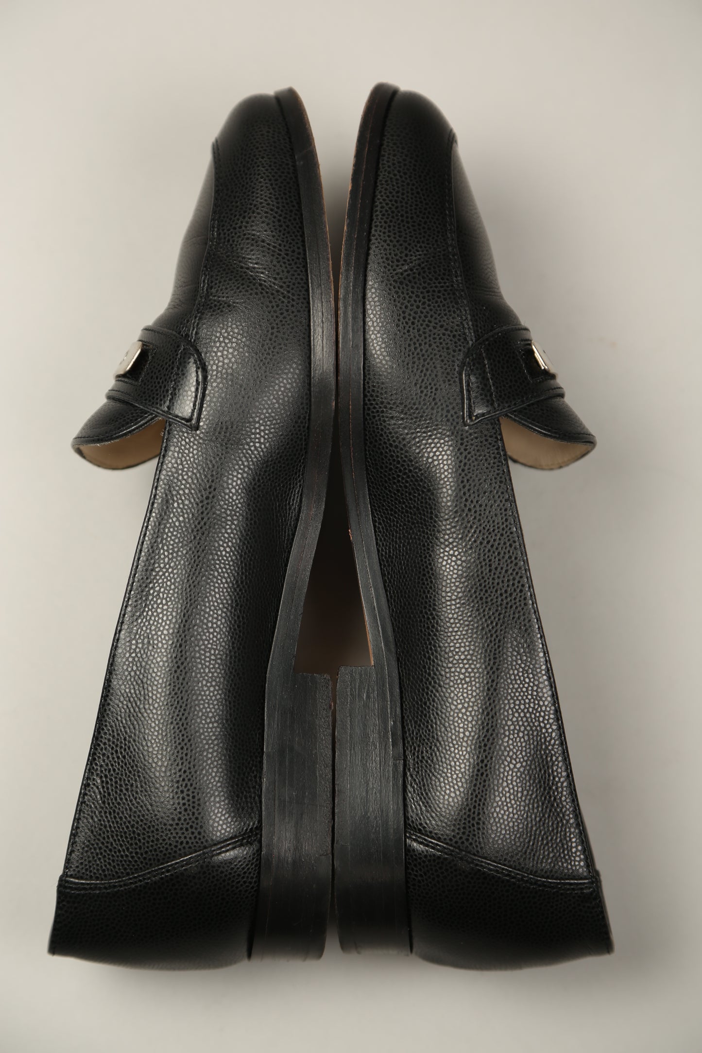 CHANEL Black Caviar Leather Loafer