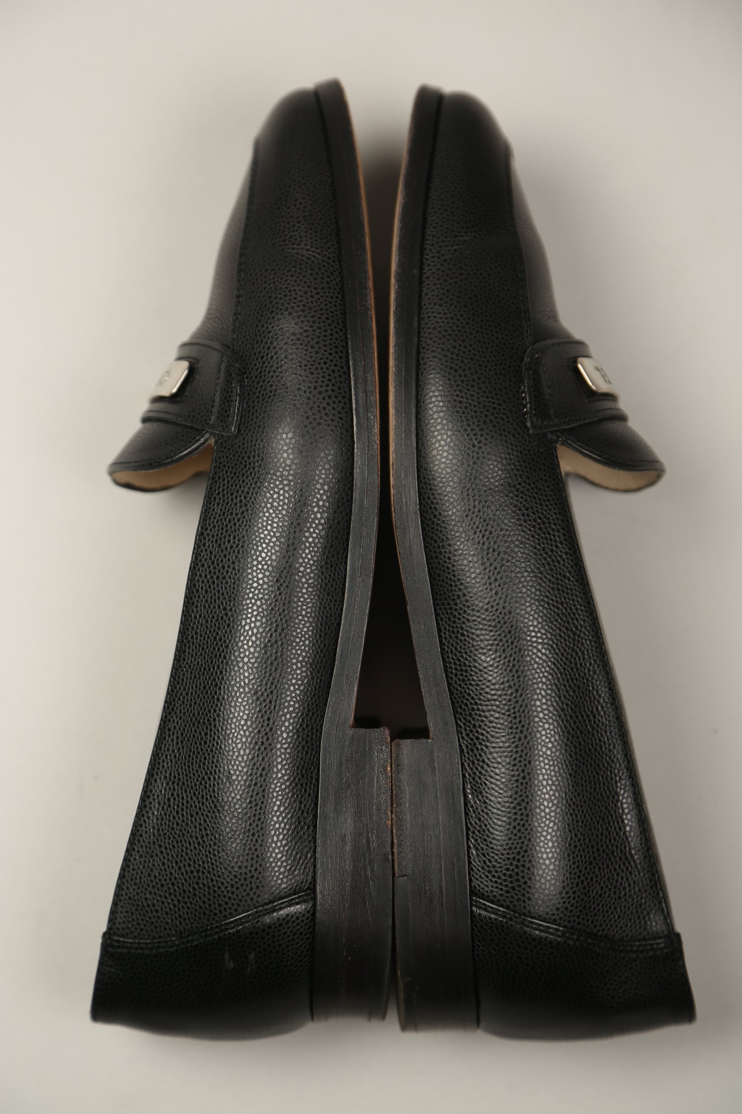 CHANEL Black Caviar Leather Loafer