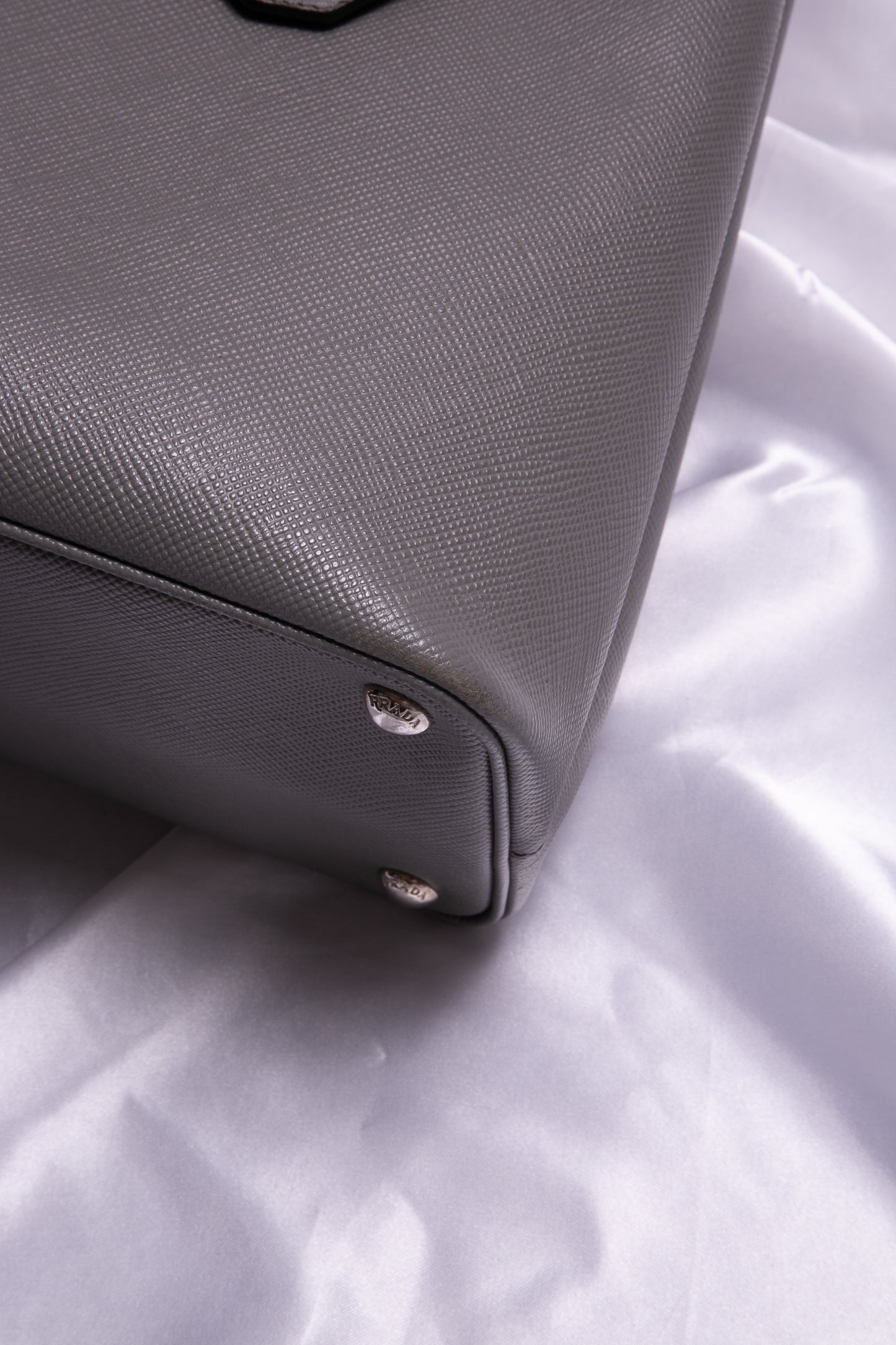 Prada Medium Black Saffiano Leather Double Tote — BLOGGER ARMOIRE