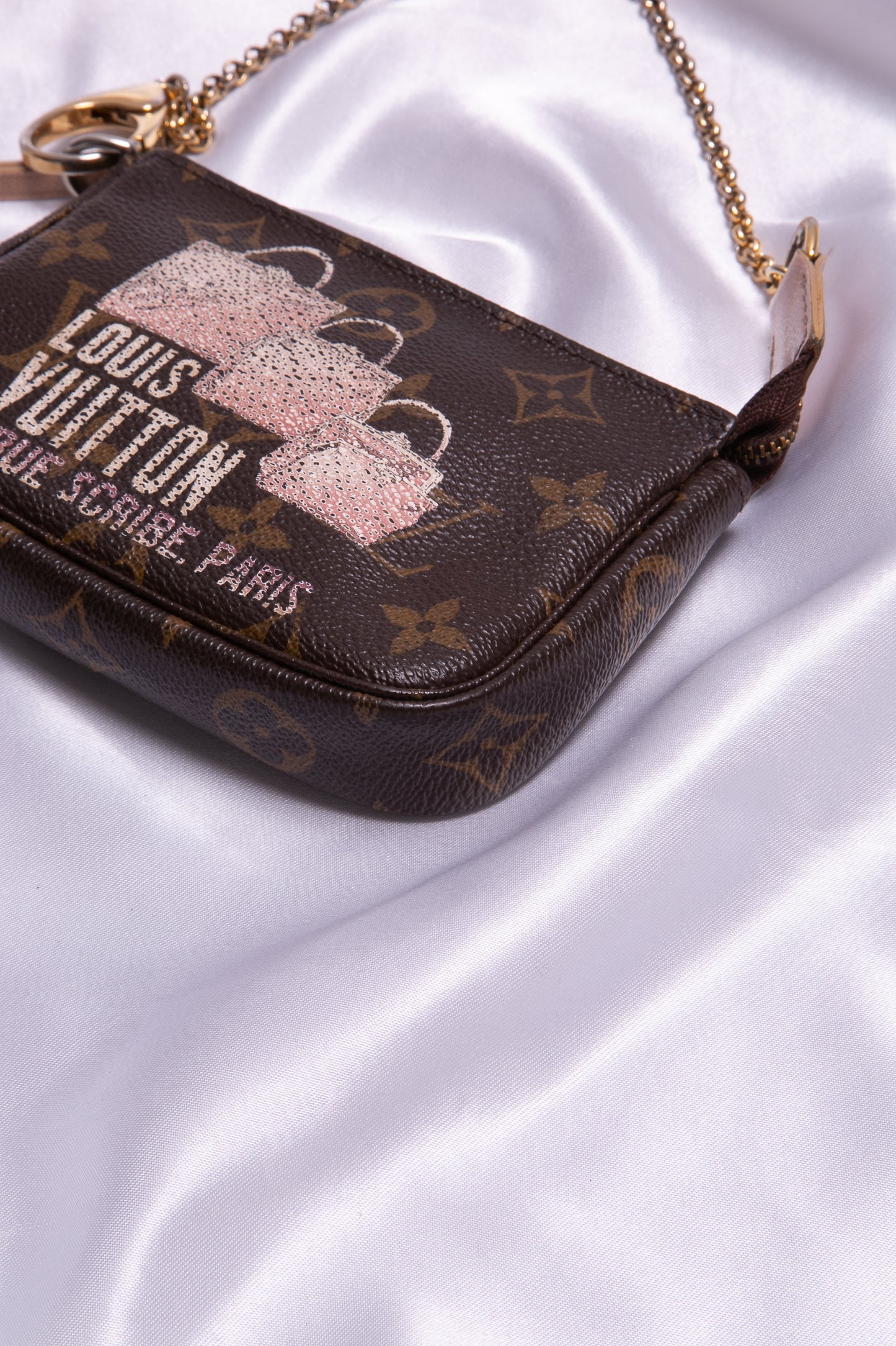 Rare LOUIS VUITTON Monogram Mini Pochette, Limited Edition